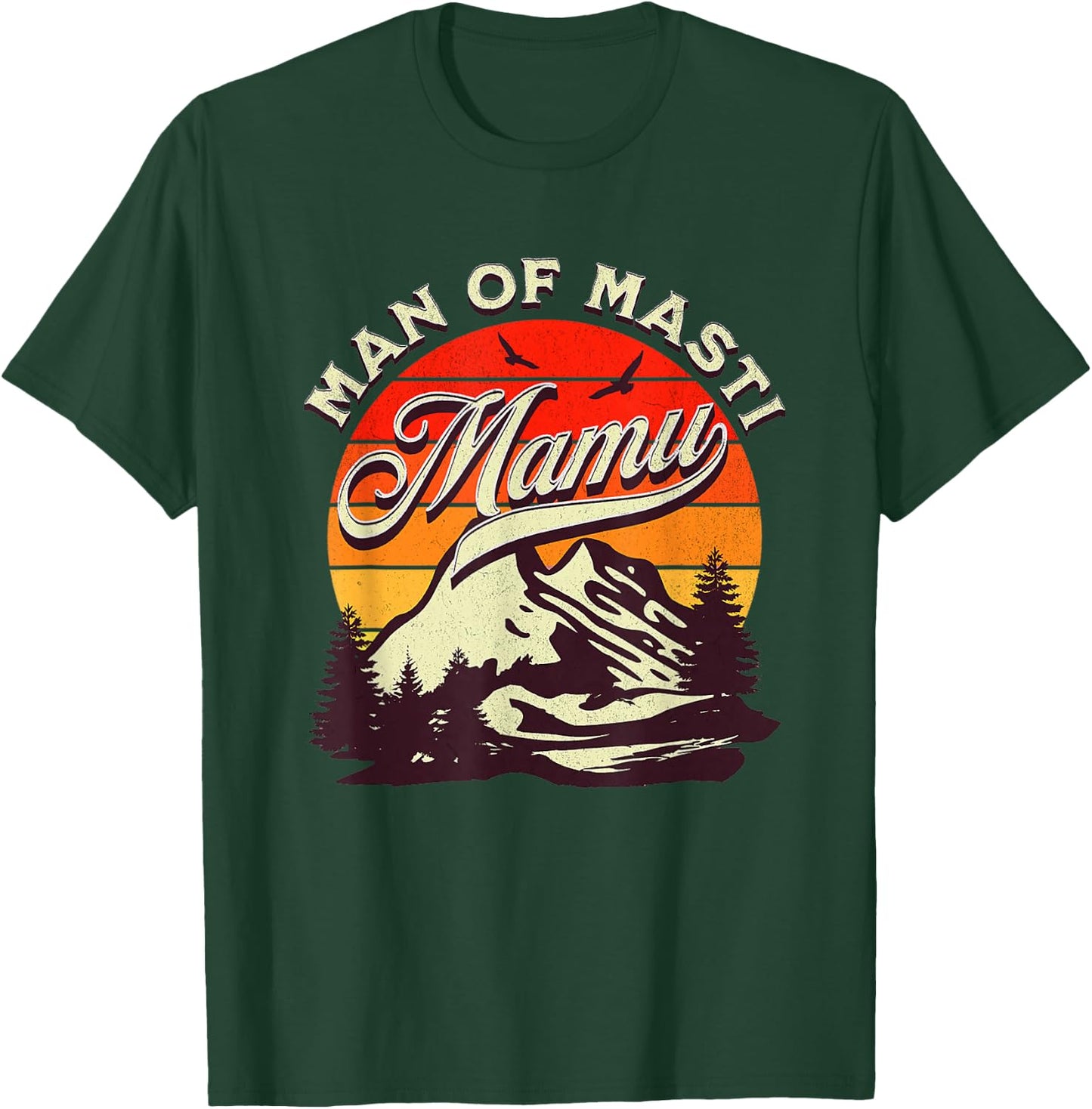 Mamu Man of Masti, Cool Pakistani Mamu Desi Uncle T-Shirt - T-Shirt | Forest