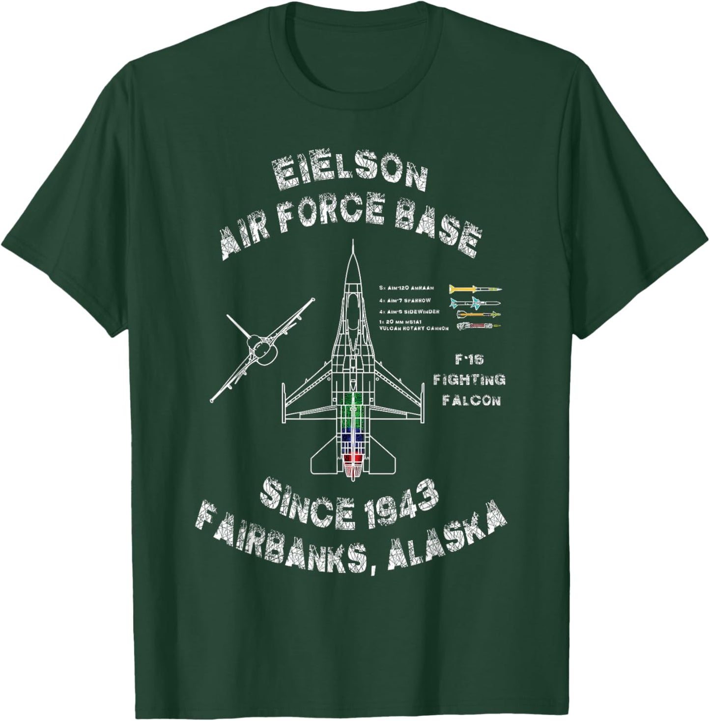 Eielson Air Force Base Specs T-Shirt - T-Shirt | Forest