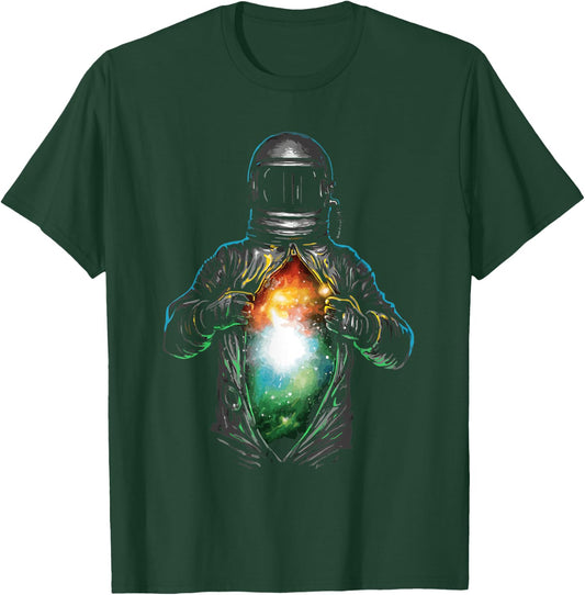 Solar Space System Planets Cosmic inside astronaut T-Shirt - T-Shirt | Forest