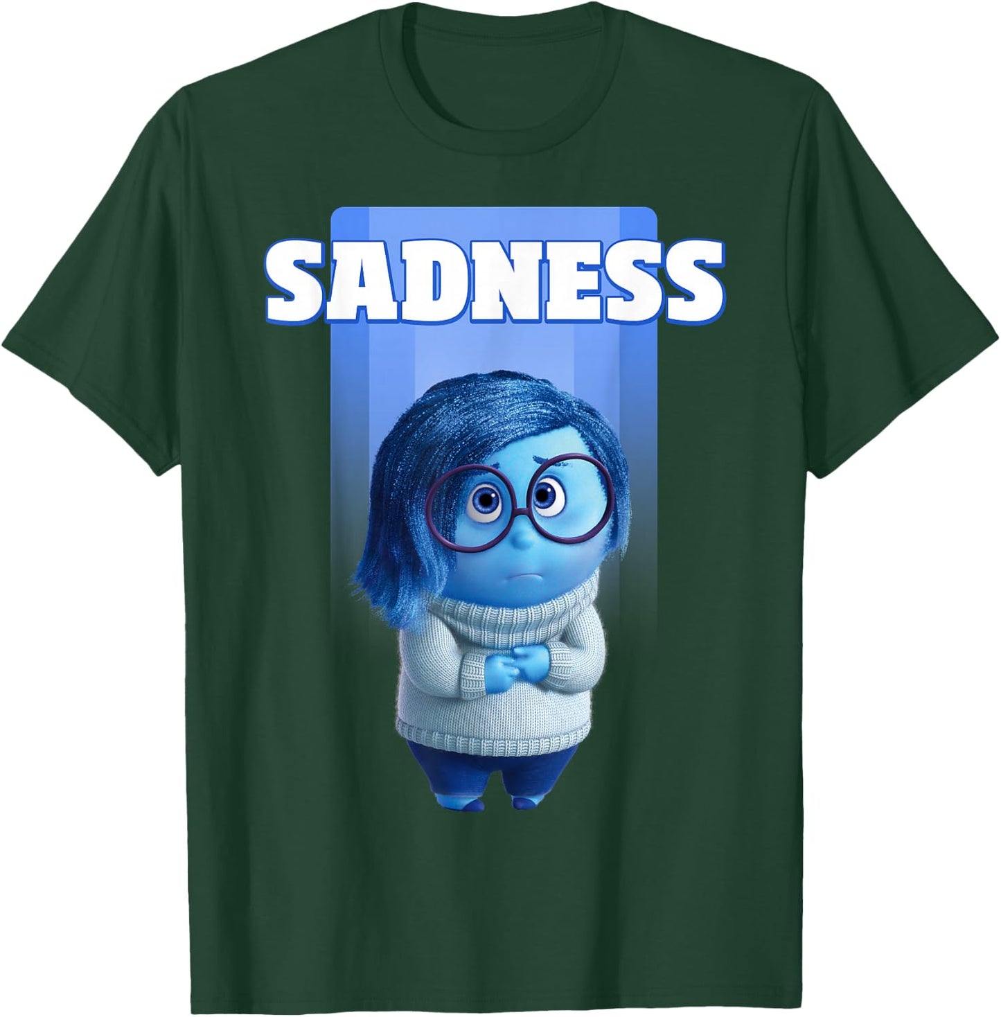 Disney Pixar Inside Out Sadness Portrait T-Shirt - T-Shirt | Forest