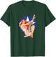 Vintage Patriotic Pinup Girl T-Shirt - T-Shirt | Forest
