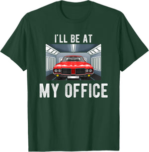 Car Spray Booth Auto Body Office for Automotive Painters T-Shirt - T-Shirt | Forest