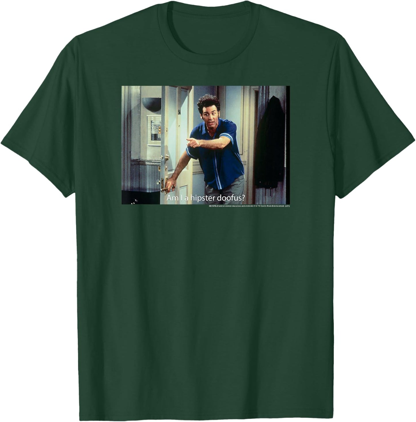 Seinfeld Am I a Hipster Doofus Kramer Funny 90's TV Show T-Shirt - T-Shirt | Forest