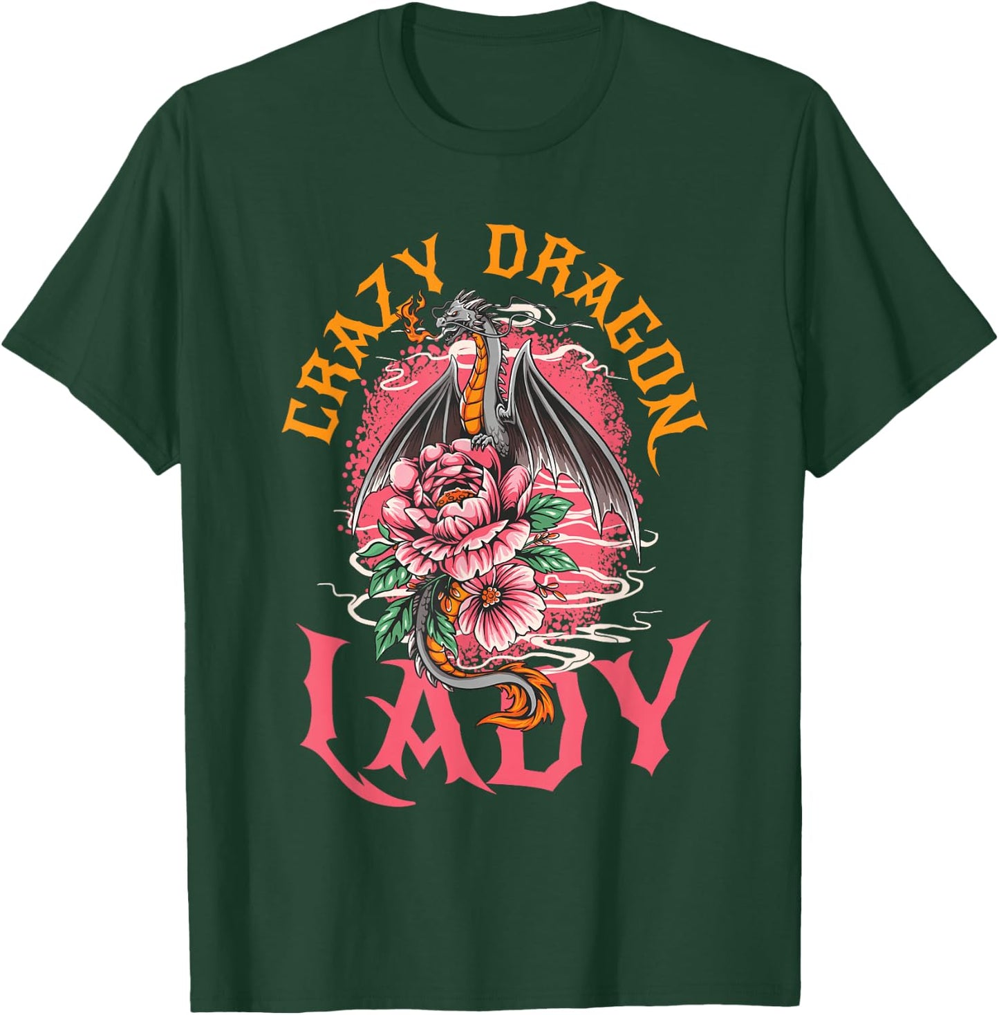 Crazy Dragon Lady T-Shirt - T-Shirt | Forest
