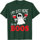 Im Just Here For The Boos Halloween Costume Drinking Wine T-Shirt - T-Shirt | Forest