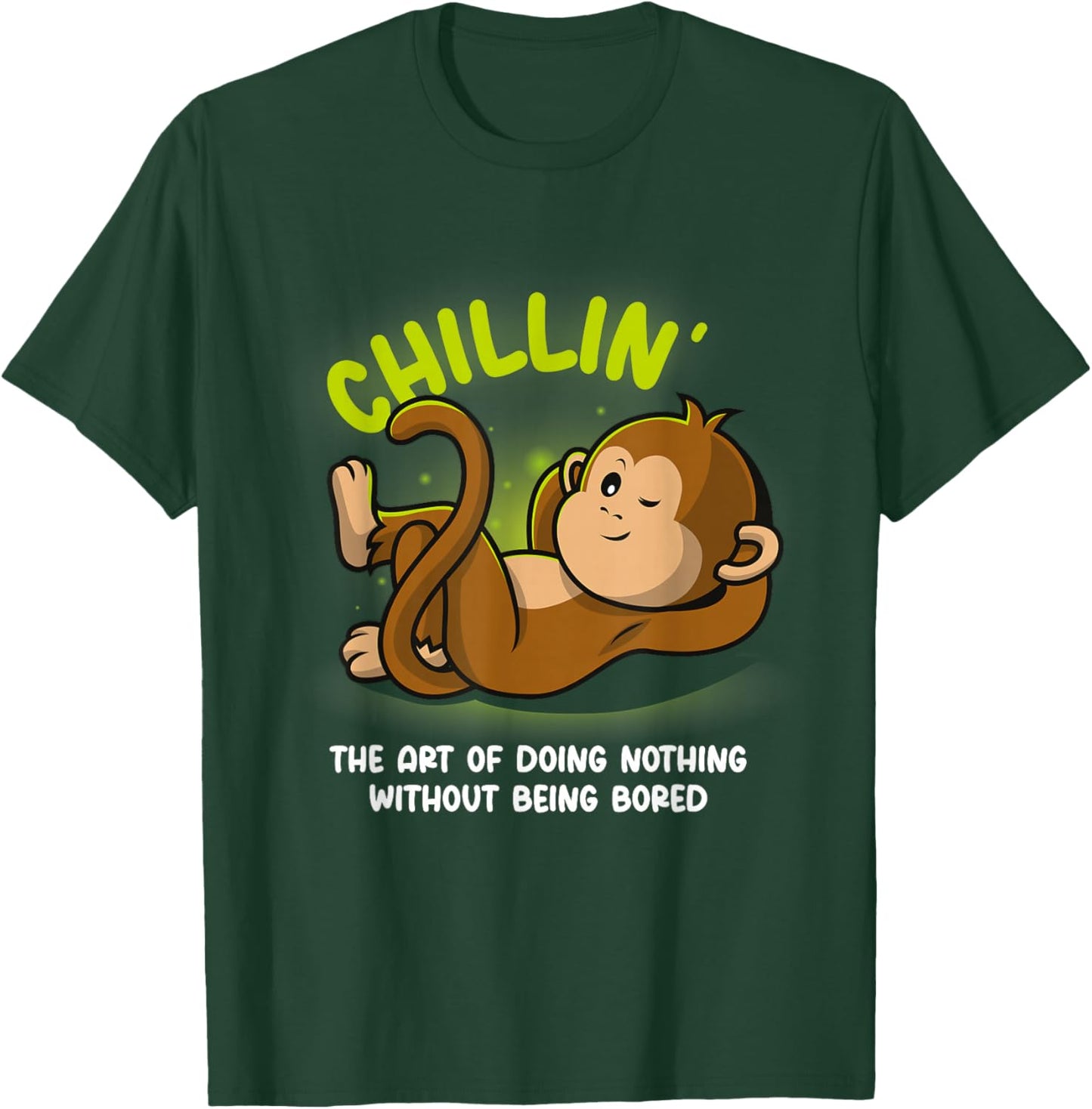 Monkey Lover Chilling Chimp T-Shirt - T-Shirt | Forest