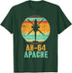 Vintage AH-64 Apache Helicopter Military Gunship Shirt T-Shirt - T-Shirt | Forest