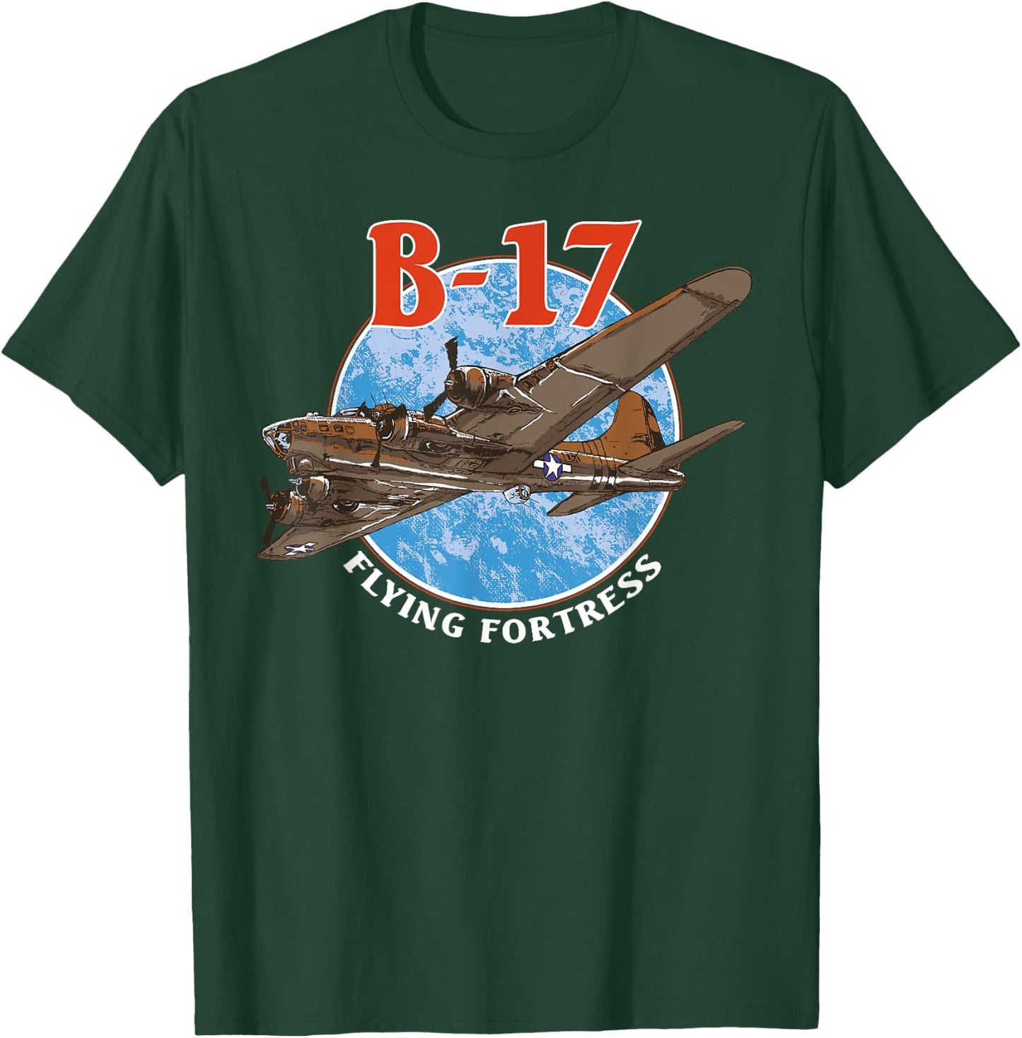 B-17 Flying Fortress World War 2 T-Shirt - T-Shirt | Forest