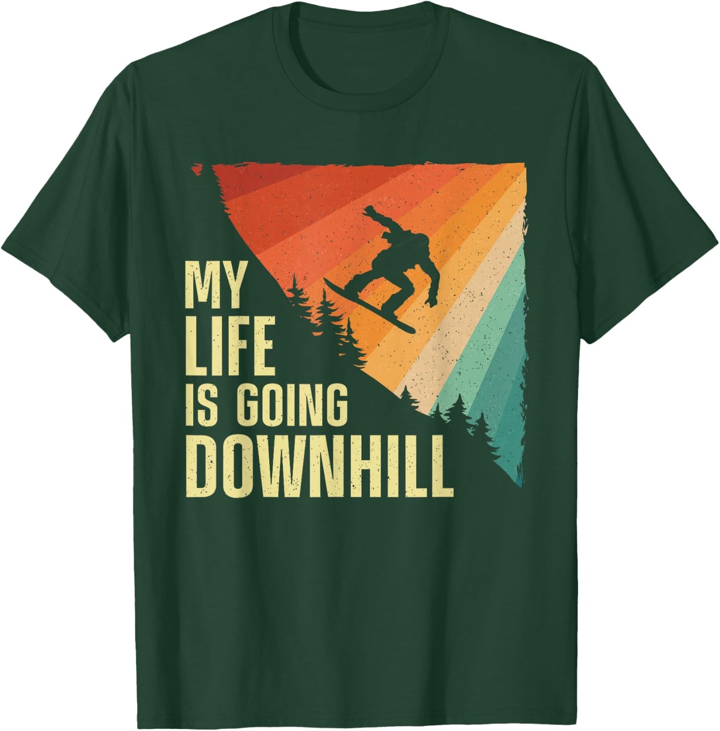 Cool Snowboarding Art Women Snowboard Snowboarder T-Shirt - T-Shirt | Forest