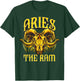 Unique Aries Art Gift with Golden Ram for Horoscope Lovers T-Shirt - T-Shirt | Forest
