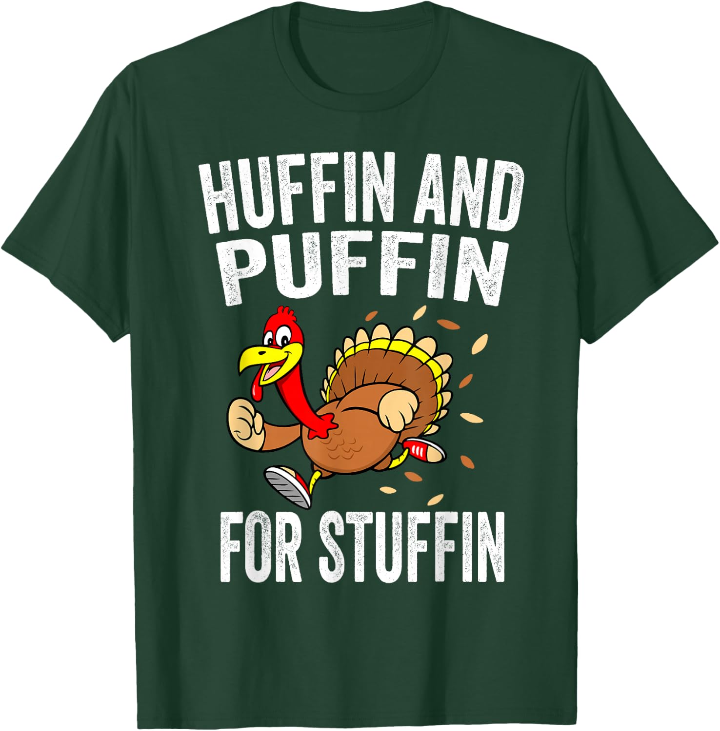 Turkey Trot Shirts Kids Thanksgiving Turkey Running Costume T-Shirt - T-Shirt | Forest
