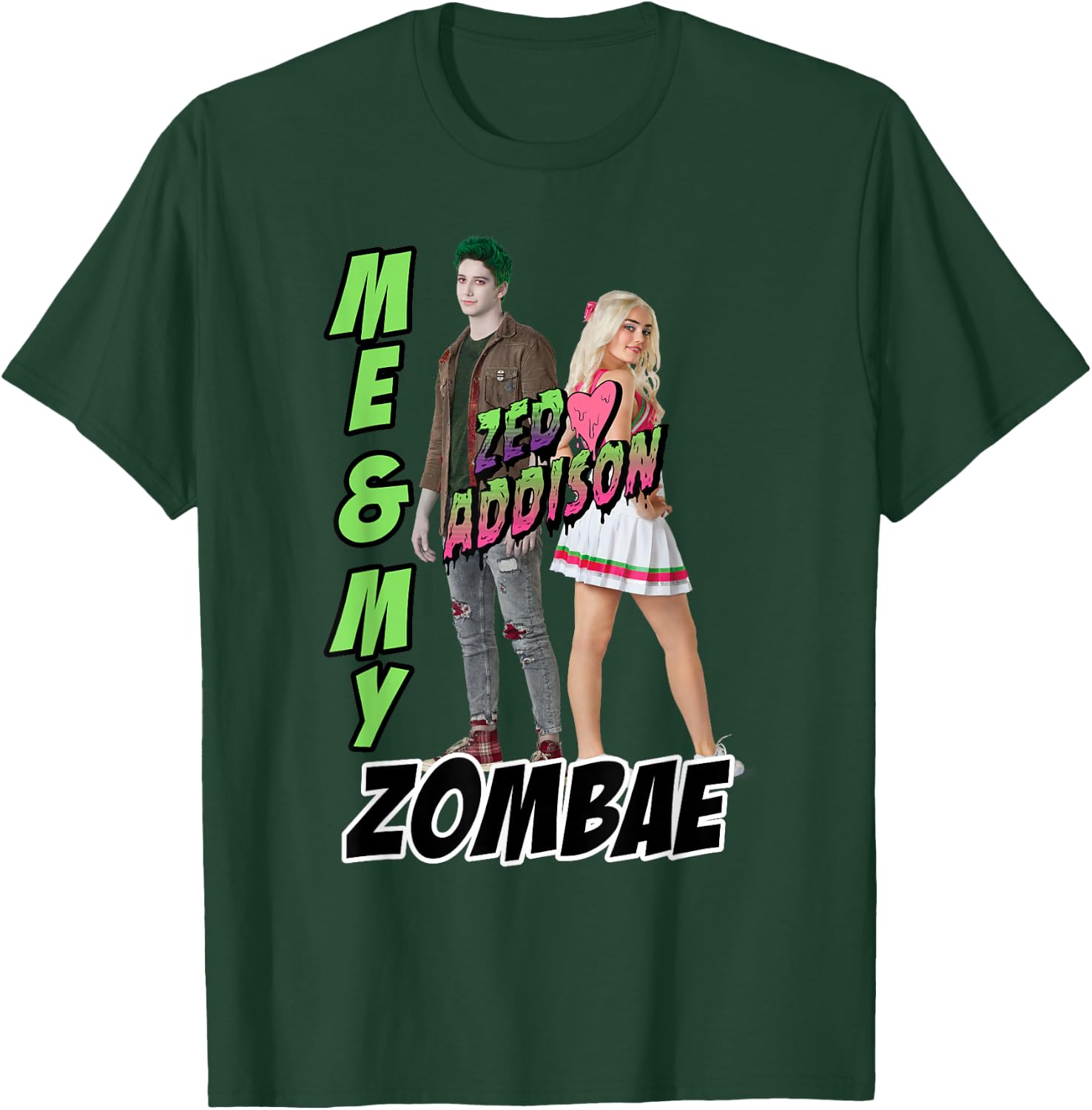 Disney Zombies Zed & Addison Me & My Zombae T-Shirt - T-Shirt | Forest