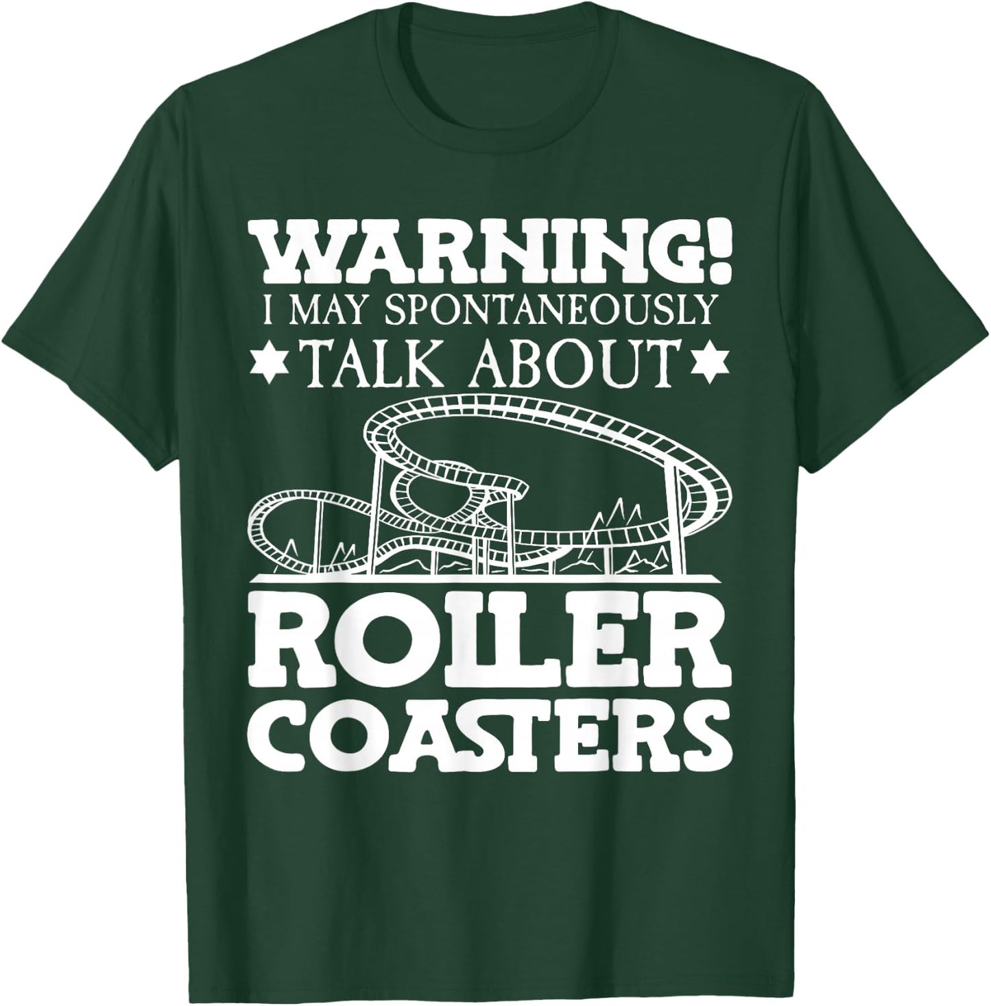 Funny Roller Coaster T-Shirt - T-Shirt | Forest