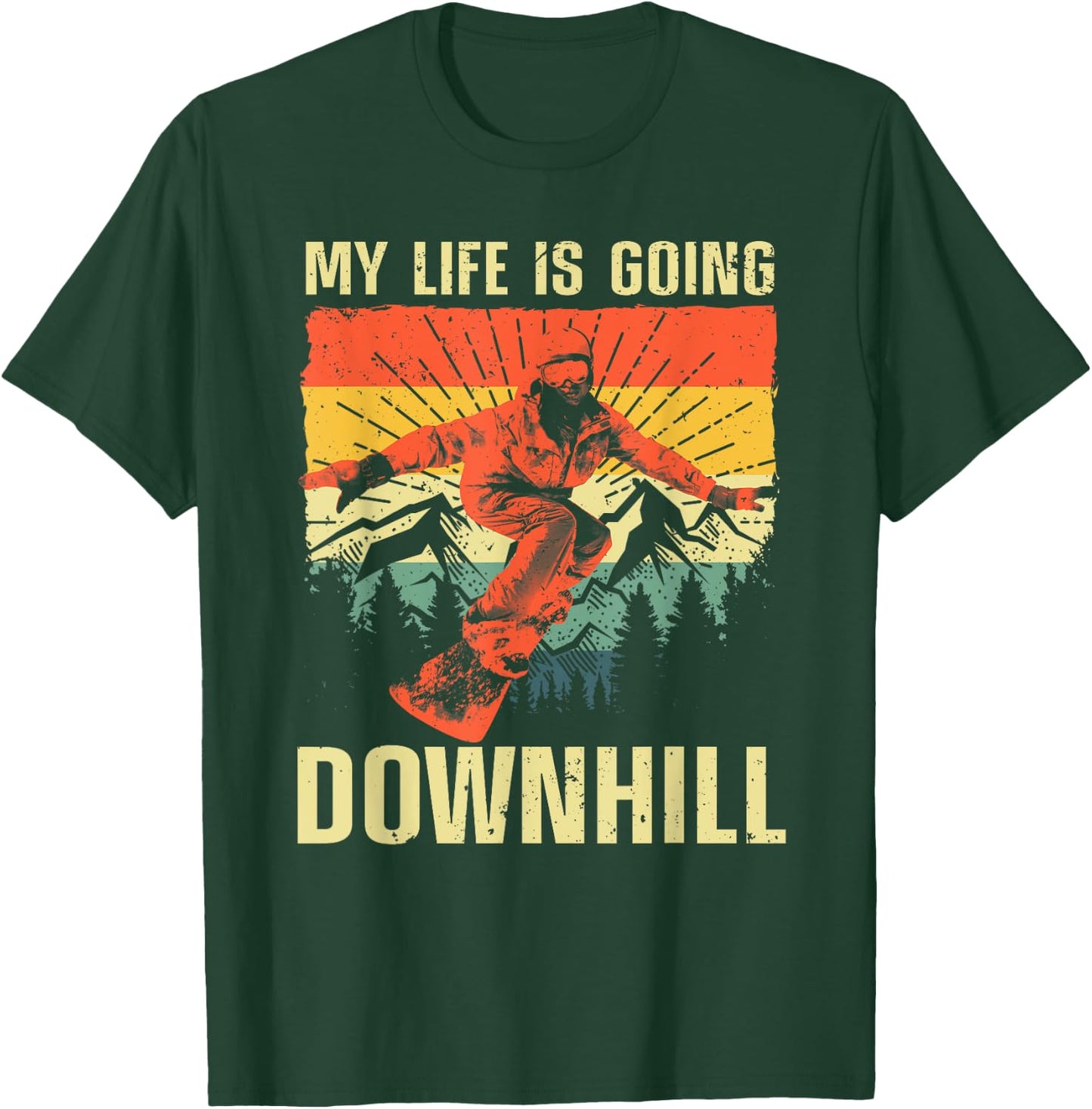 Cool Snowboarding Art Women Snowboard Snowboarder T-Shirt - T-Shirt | Forest