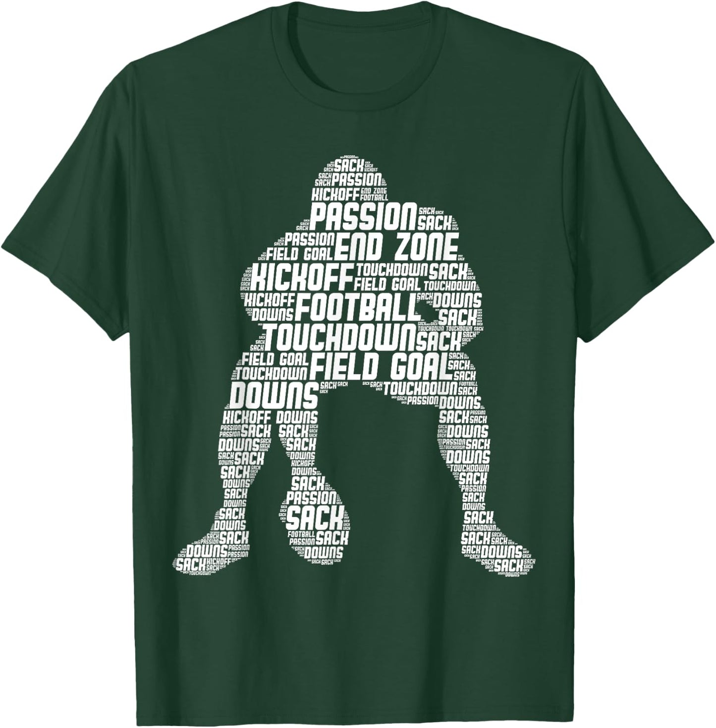 Football Lineman American Football Men Kids Boys Small T-Shirt - T-Shirt | Forest