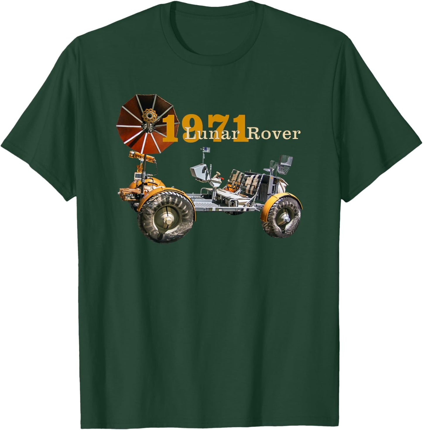 Vintage Vehicles, Lunar Rover, Lrv, 1971 Moon Shot, Apollo15 T-Shirt - T-Shirt | Forest