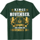 Real Kings Are Born On November 26th Birthday Gift T-Shirt - T-Shirt | Forest