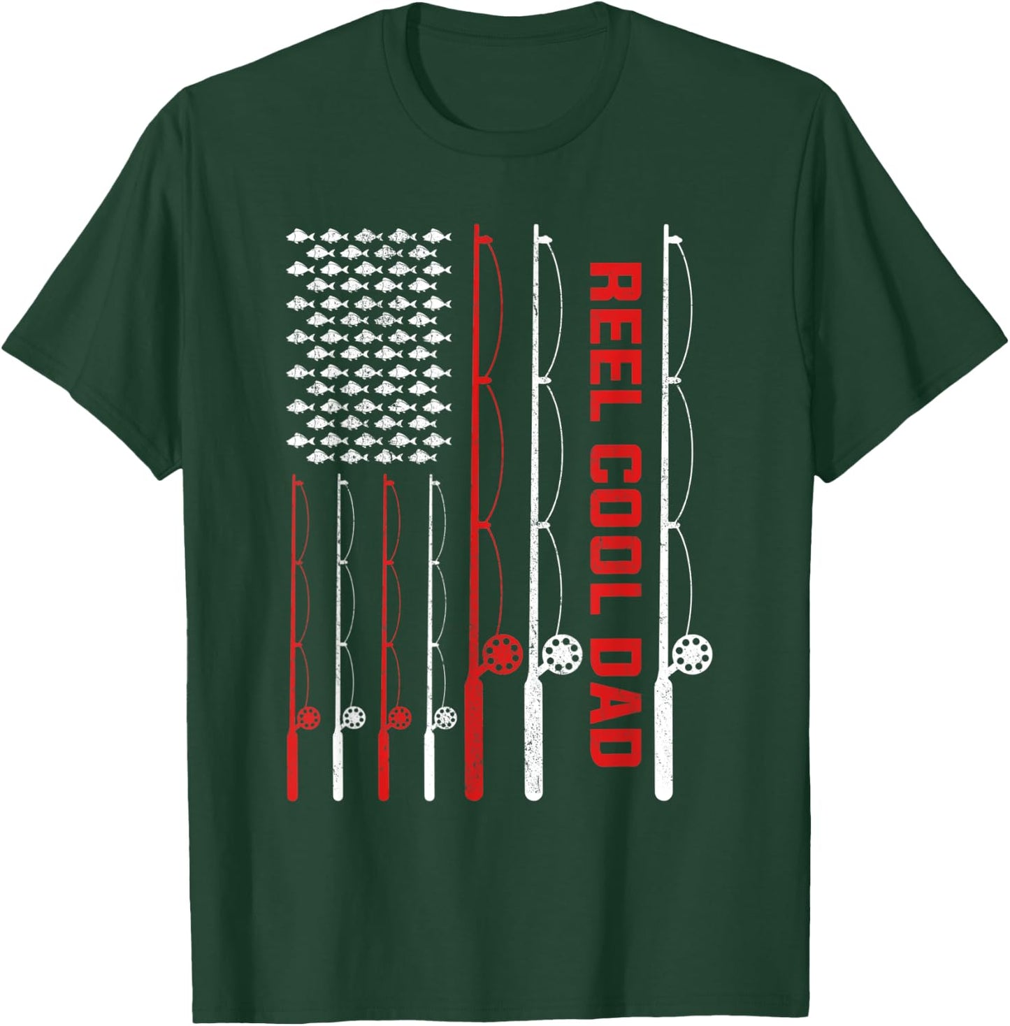 Reel Cool Dad Fathers Day Fishing T-Shirt - T-Shirt | Forest