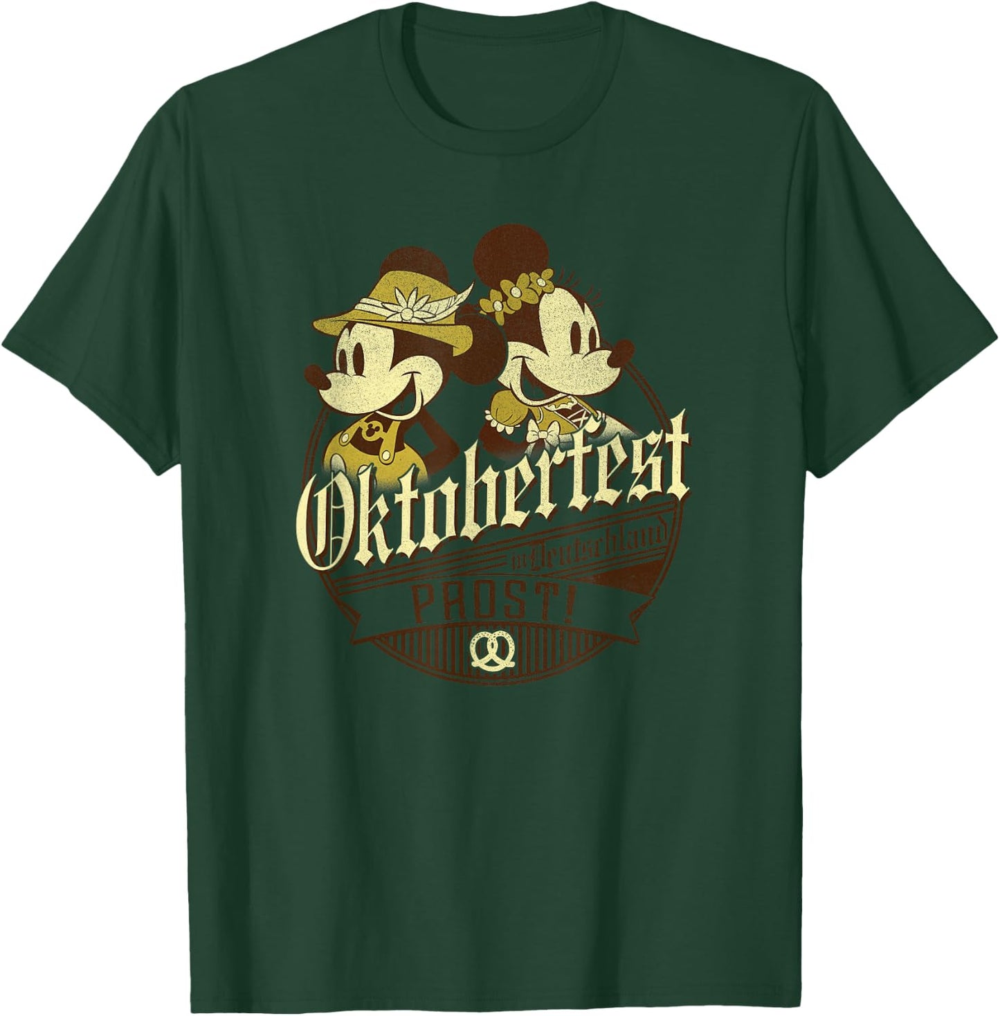 Disney Mickey & Friends Oktoberfest Mickey & Minnie T-Shirt - T-Shirt | Forest