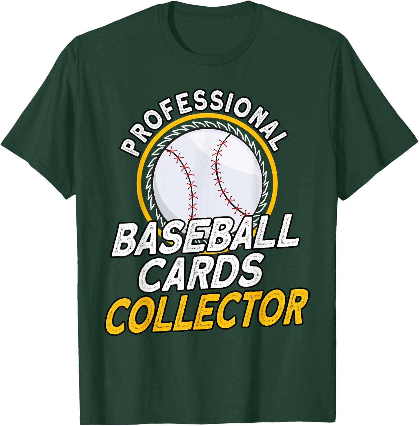 Professional Baseball Cards Collector Baseball Memorabilia T-Shirt - T-Shirt | Forest