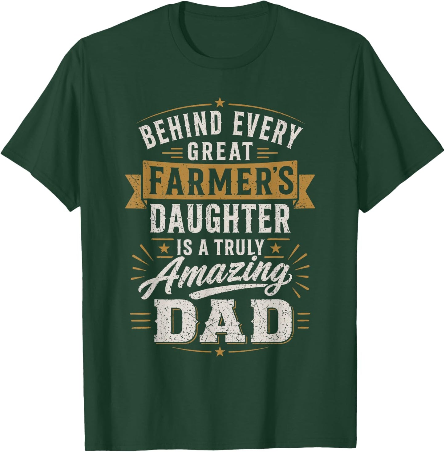 Farmer Daughter Amazing Dad - Farming Farmer Dad T-Shirt - T-Shirt | Forest