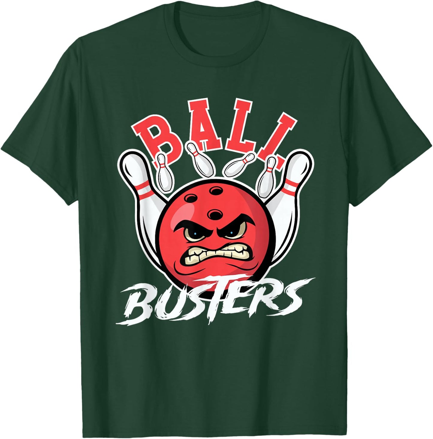 Ball Busters Bowling Couple Bowler Bowling Alley Bowler T-Shirt - T-Shirt | Forest