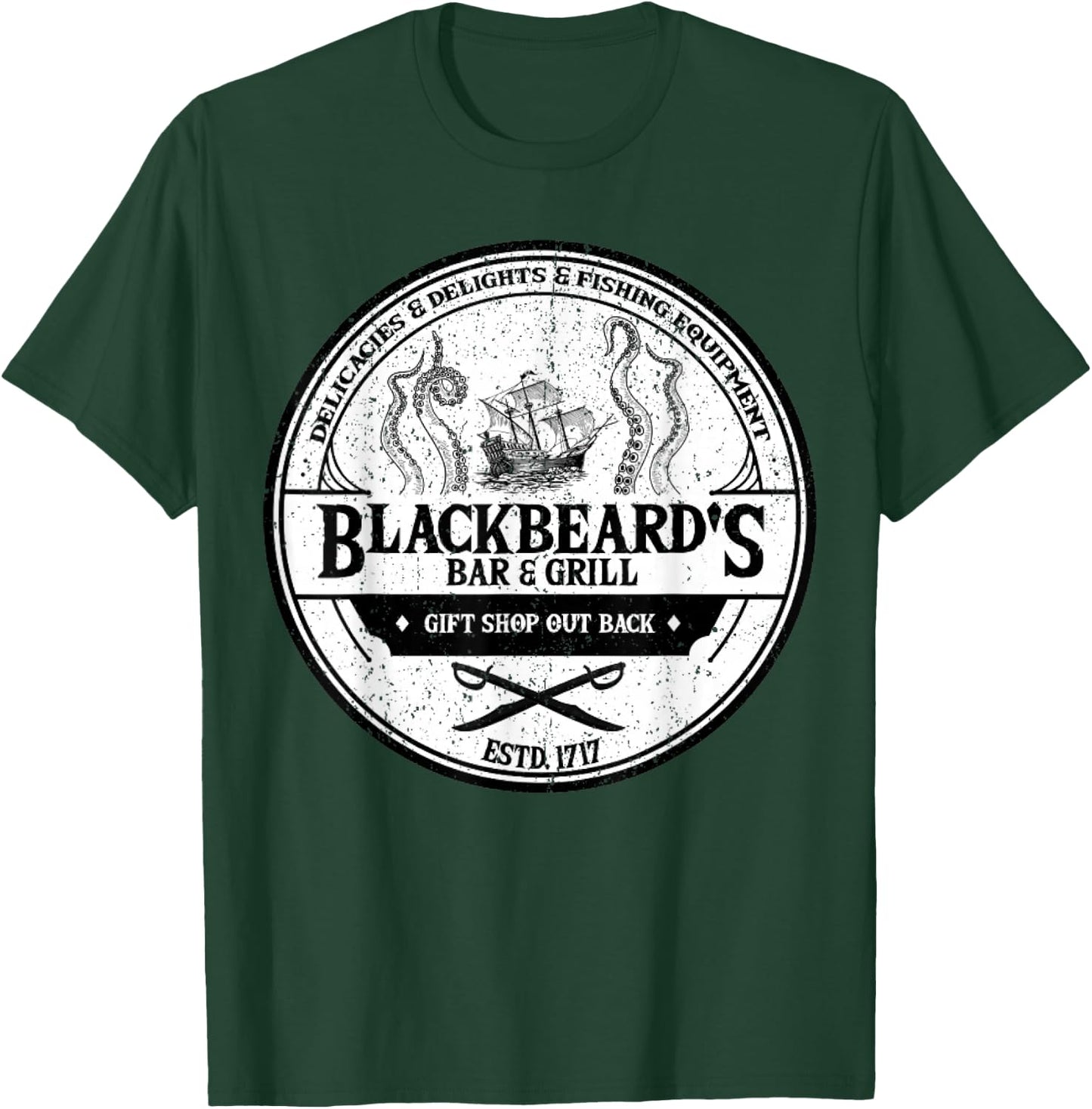 Blackbeard's Bar and Grill T-Shirt - T-Shirt | Forest