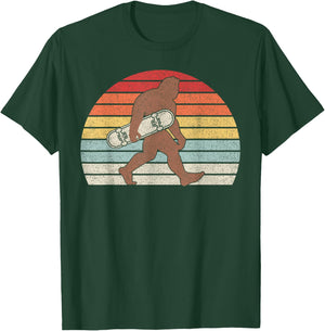 Vintage Longboard Bigfoot Skateboard & Sasquatch Fans Boys T-Shirt - T-Shirt | Forest