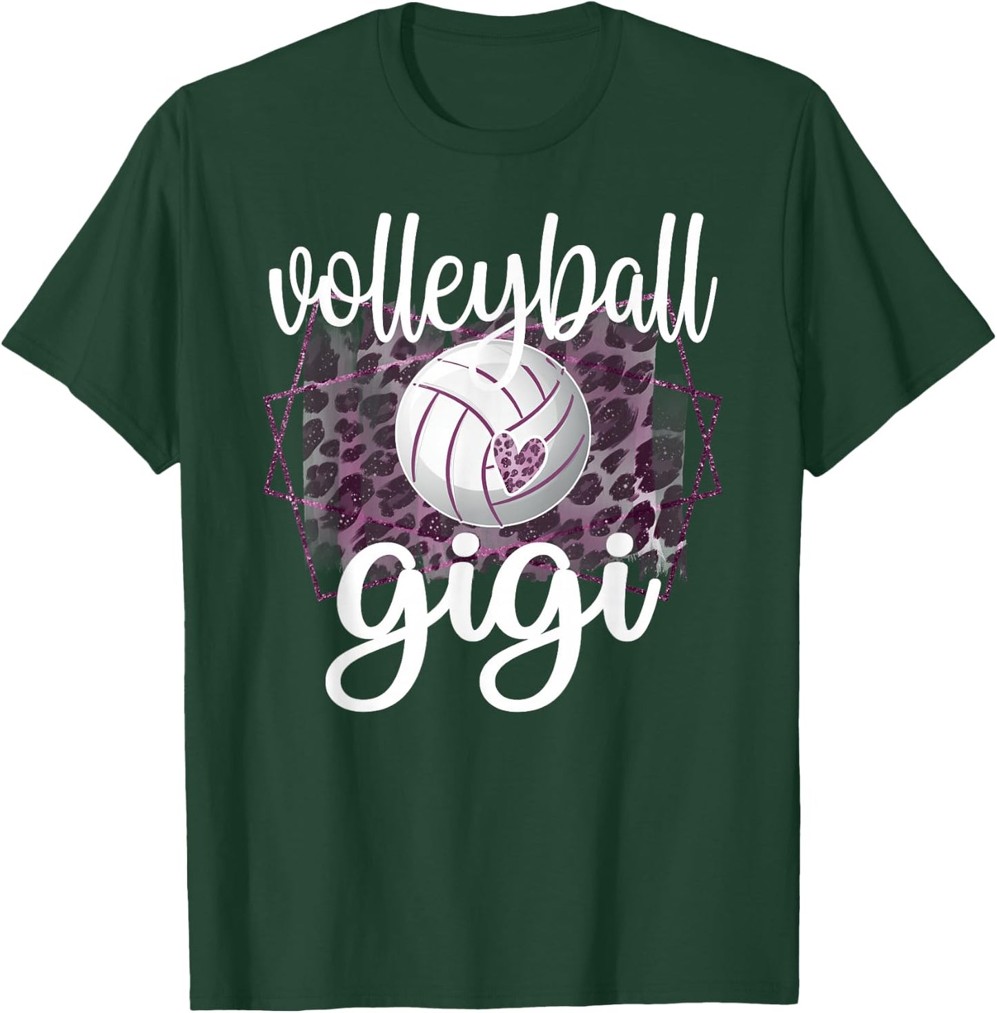 Volleyball Gigi Grandma Of Volleyball Player Gigi T-Shirt - T-Shirt | Forest