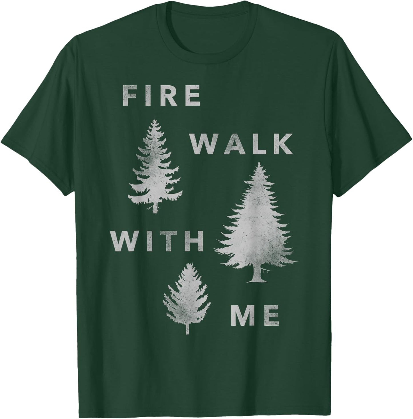 Twin Peaks Fire Walk With Me Tree Silhouette Graphic T-Shirt - T-Shirt | Forest