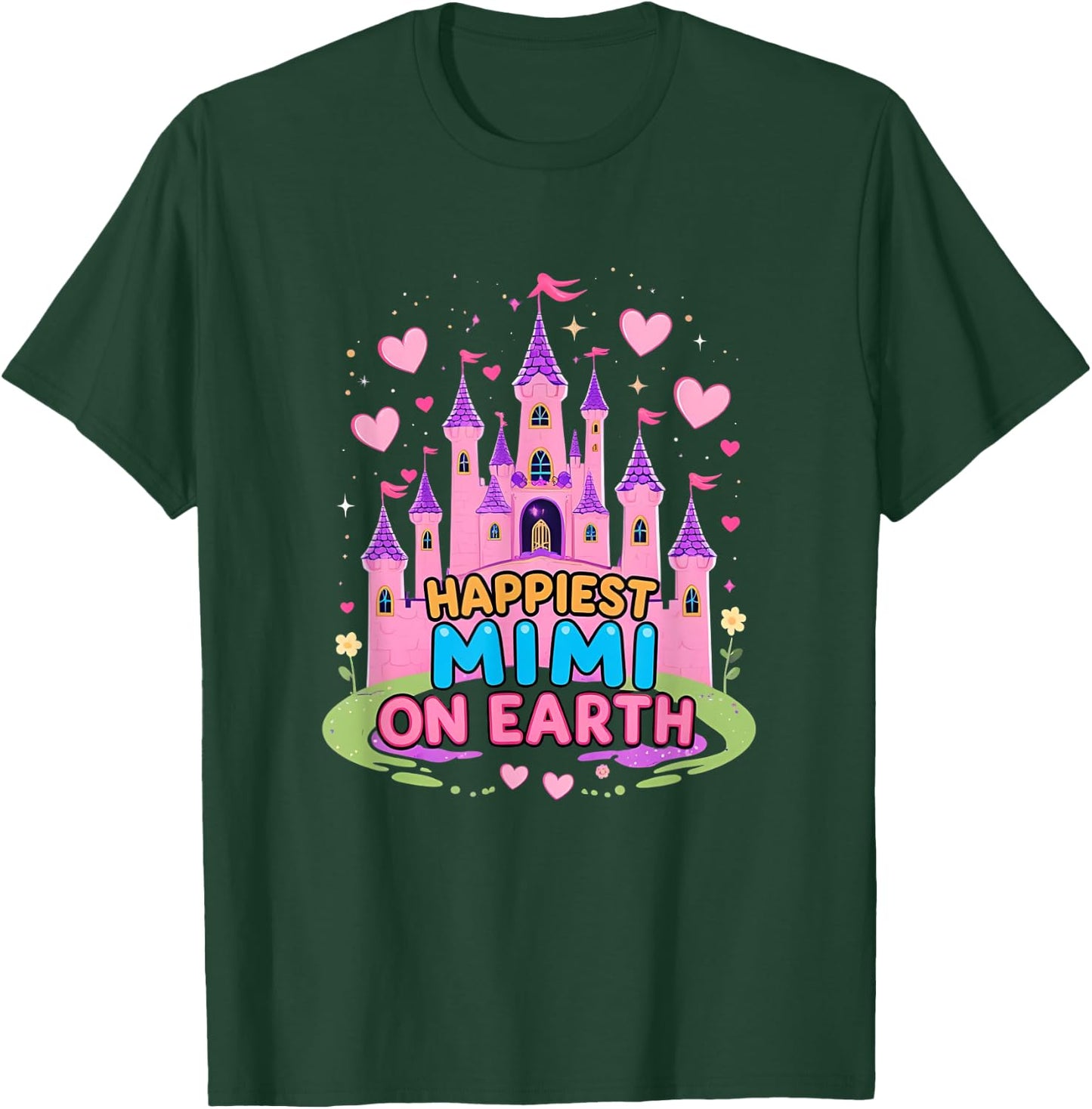Happiest Mimi On Earth Matching Family Trip T-Shirt - T-Shirt | Forest