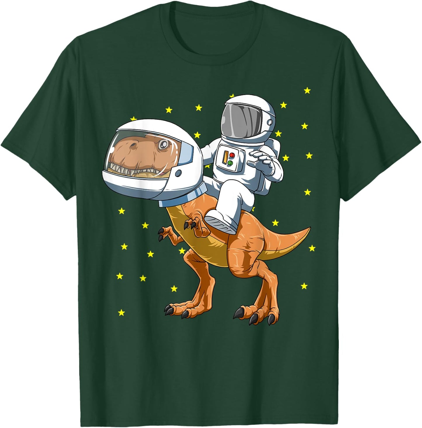 Astronaut Riding Dinosaur Astronaut Dinosaur Space Lovers T-Shirt - T-Shirt | Forest