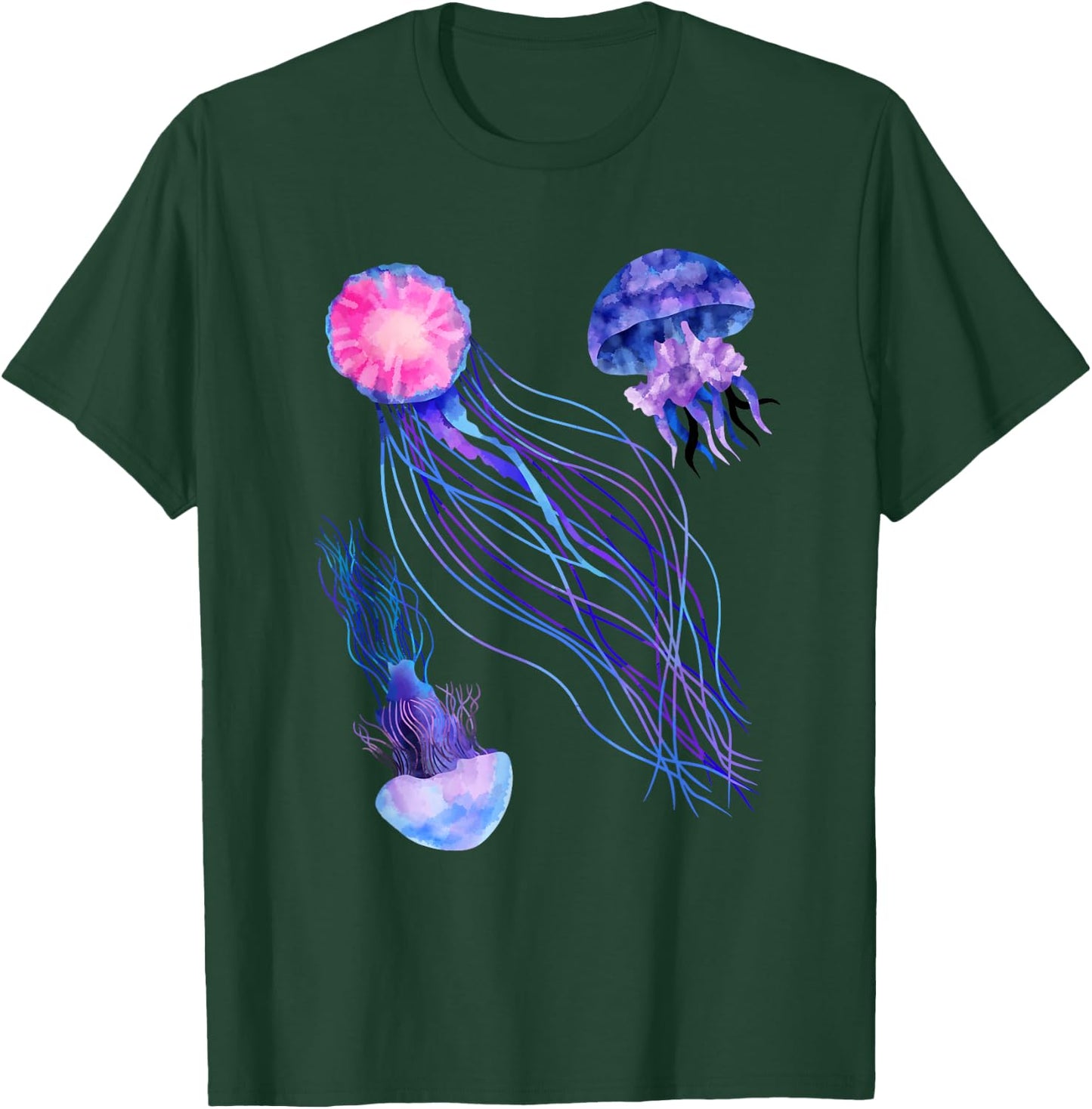 Retro Jellyfish T-Shirt - T-Shirt | Forest