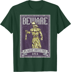Caution Pest-Infected Area Steampunk T-Shirt - T-Shirt | Forest