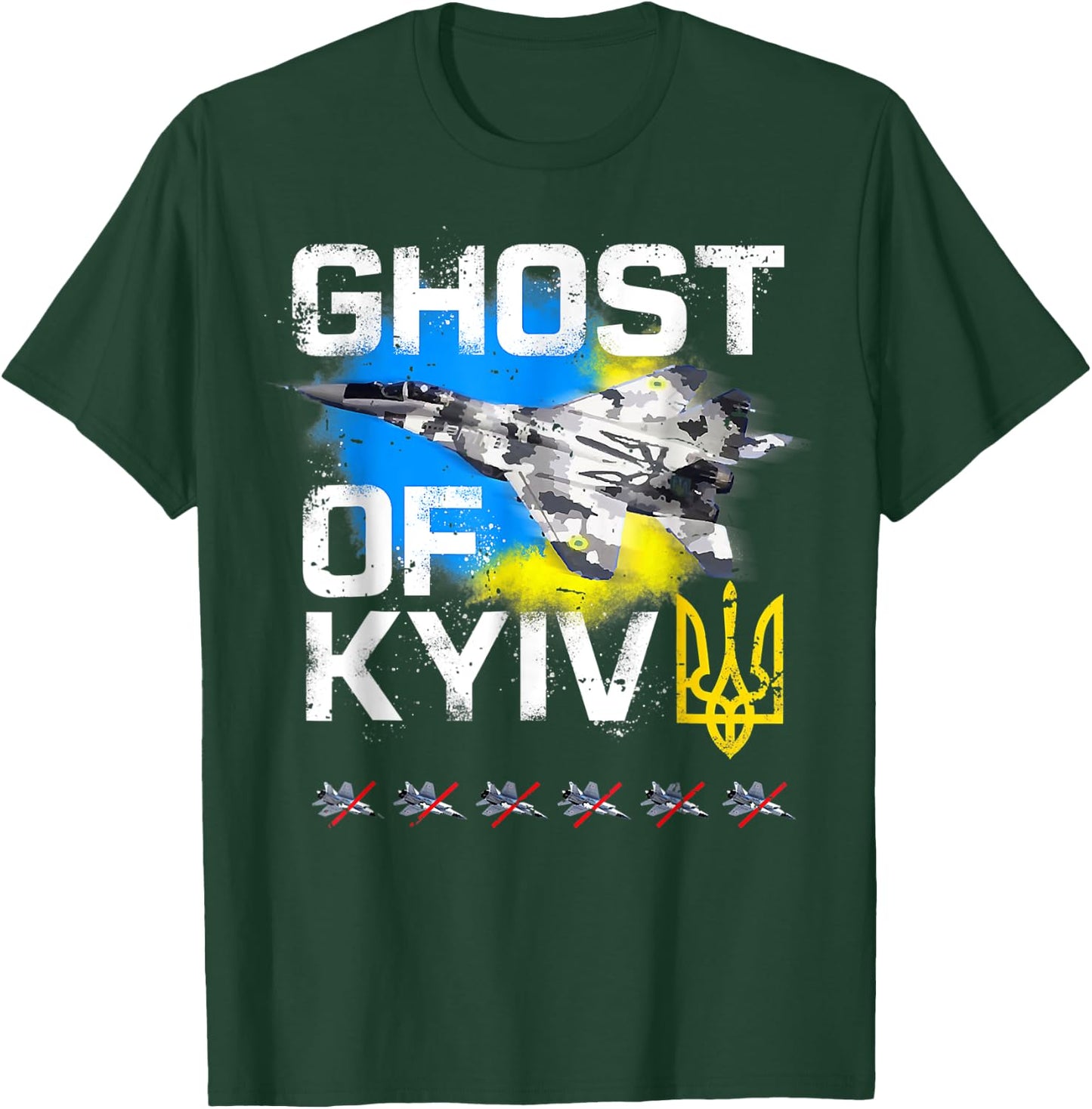 The Ghost Of Kyiv I Stand With Ukraine T-Shirt - T-Shirt | Forest