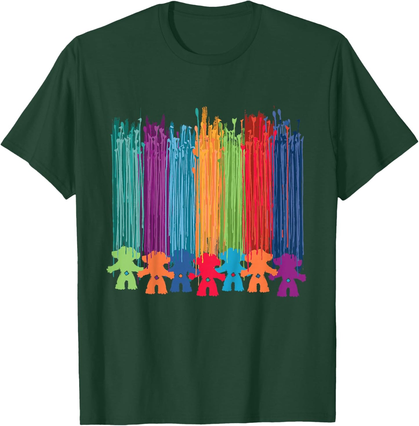 Classic Trolls: Trolls Hair Paint Streak T-Shirt - T-Shirt | Forest