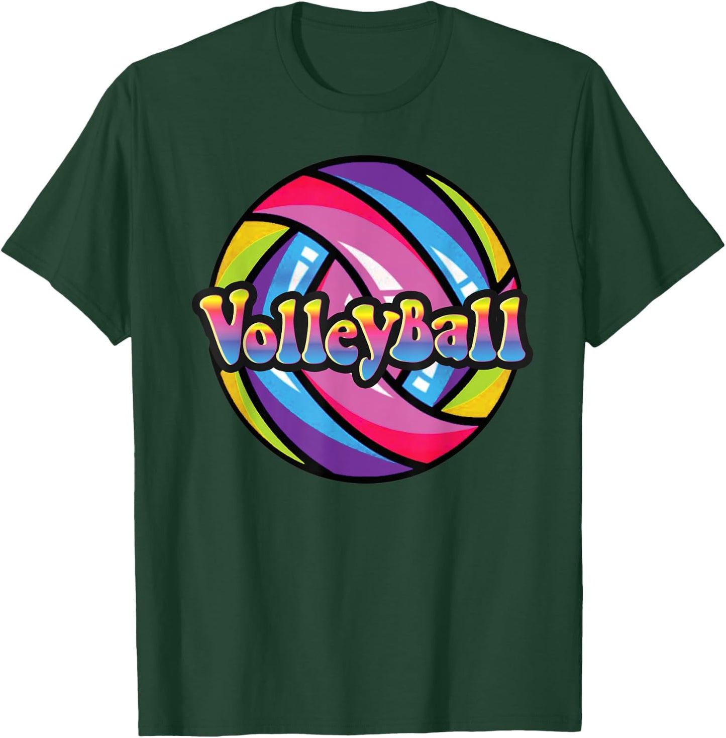 Volleyball Shirts for College Women & Teen Girls T-Shirt - T-Shirt | Forest