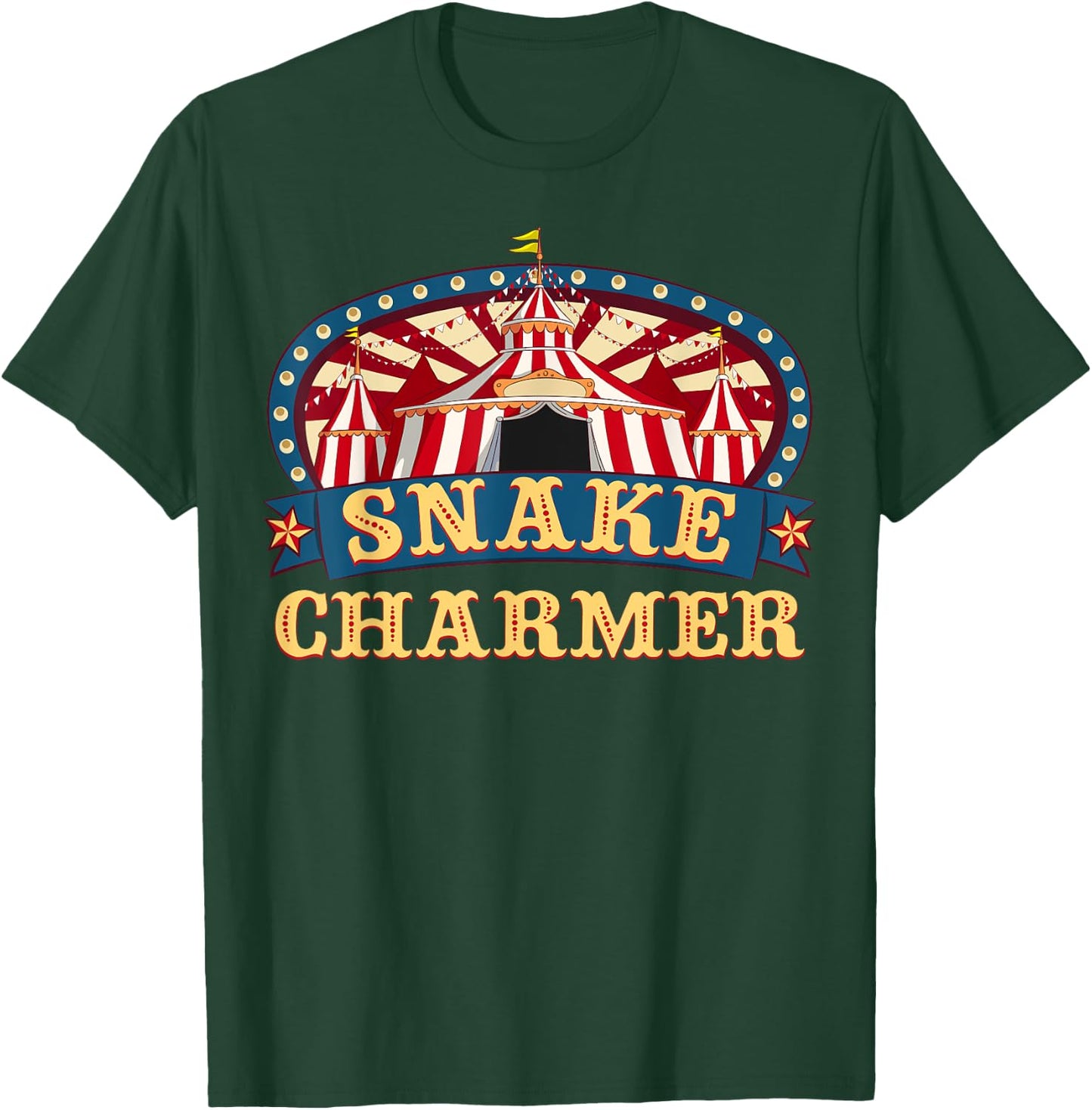 Circus Snake Charmer I Circus Themed Birthday Party T-Shirt - T-Shirt | Forest