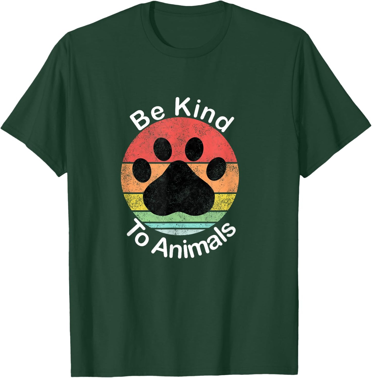 Be Kind To Animals - Vintage Retro, May Be Kind To Animals T-Shirt - T-Shirt | Forest