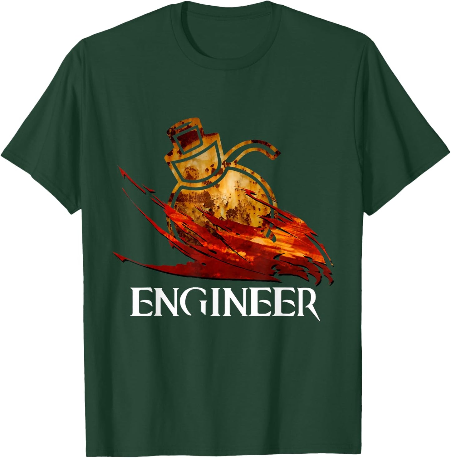 Engineer profession Fantasy medieval MMORPG gamer T-Shirt - T-Shirt | Forest