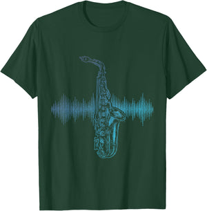 Jazz Music Saxophone Player Gift Saxophone T-Shirt - T-Shirt | Forest