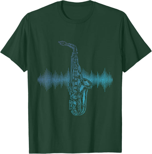 Jazz Music Saxophone Player Gift Saxophone T-Shirt - T-Shirt | Forest
