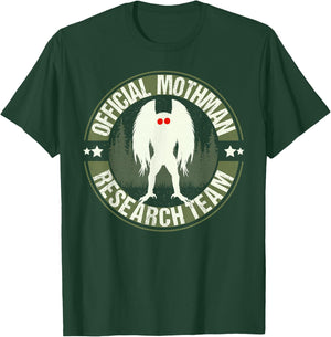 Mothman Research Team! Cool Cryptid Men Women Search Mothman T-Shirt - T-Shirt | Forest