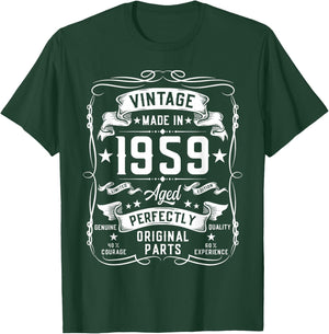 Vintage 1959 66 Years Old Gifts 66yr 66th Birthday T-Shirt - T-Shirt | Forest