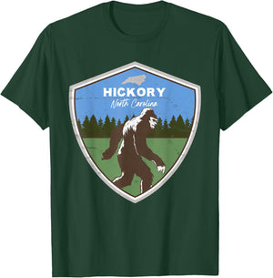Bigfoot Sighting at Hickory North Carolina NC Funny T-Shirt - T-Shirt | Forest