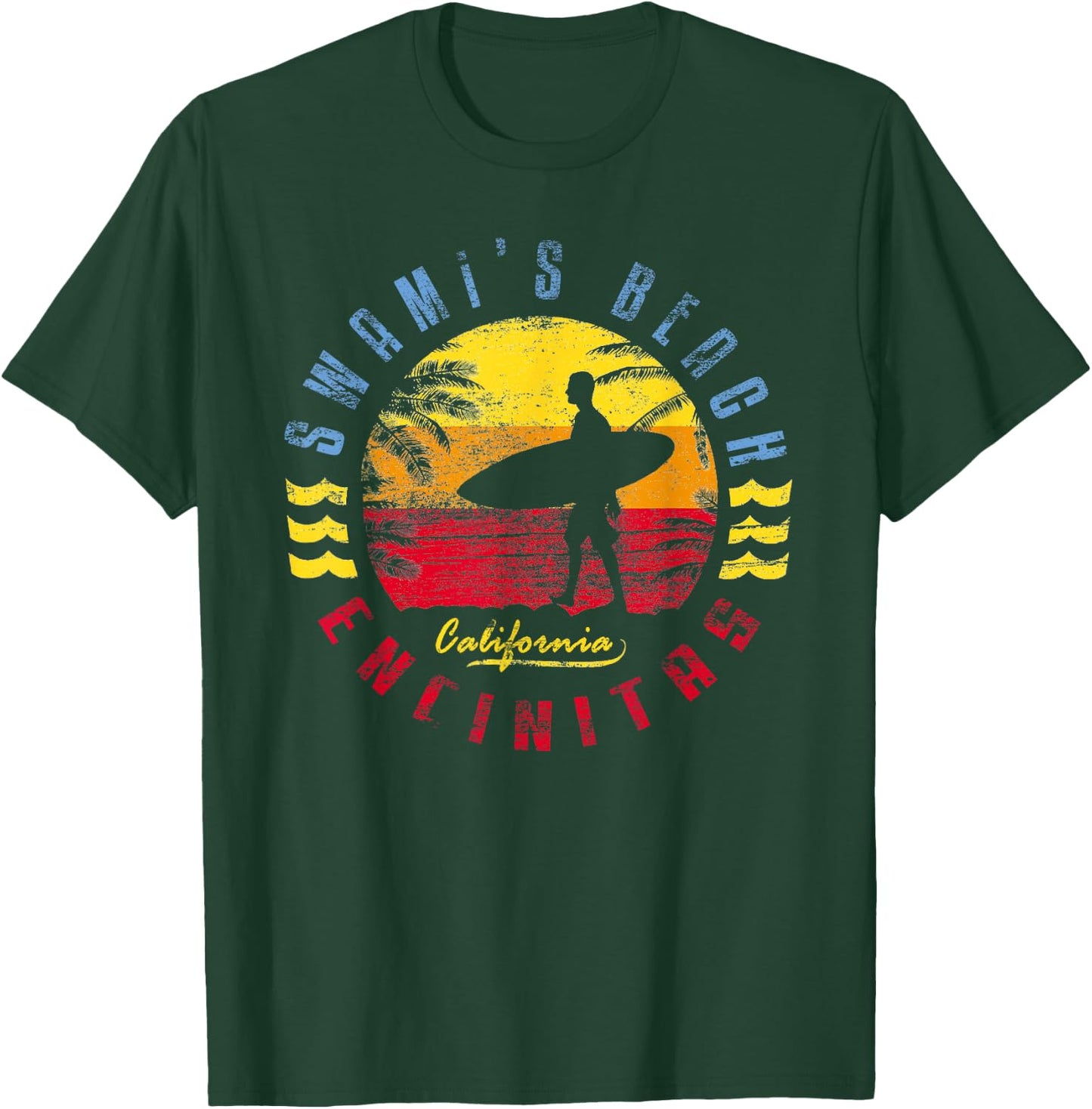 Swami's Beach | Surfing T-Shirt - T-Shirt | Forest