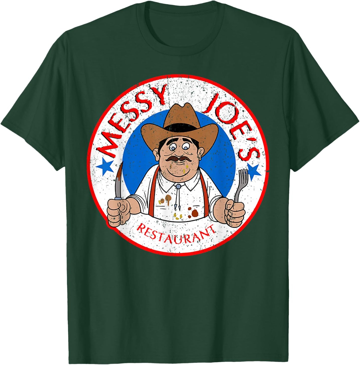 Vintage Messy Joes Restaurant T-Shirt - T-Shirt | Forest