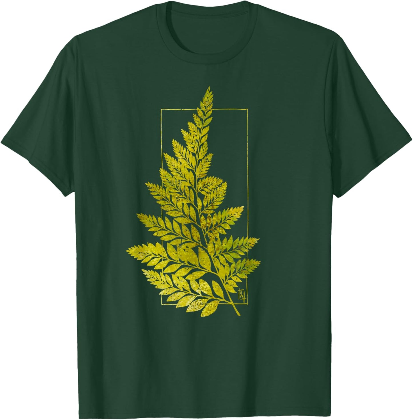 Fern Blockprint II T-Shirt - T-Shirt | Forest