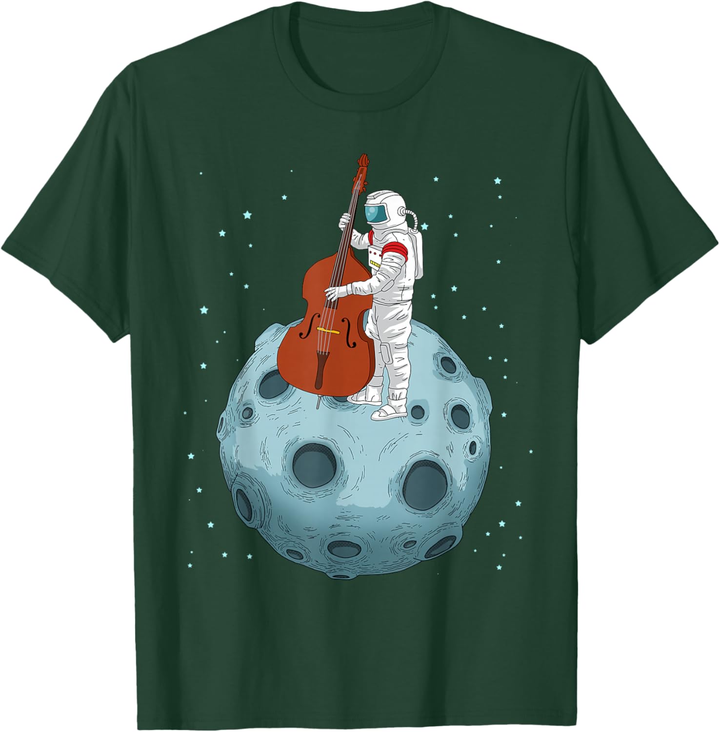 Double Bass Shirt Contrabass Jazz Music Gifts Upright Bass T-Shirt - T-Shirt | Forest