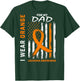 I Wear Orange for My Dad Leukemia Awareness American Flag T-Shirt - T-Shirt | Forest